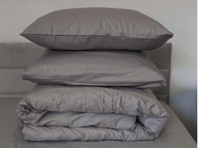 Наволочка 50x70 2 шт. Ecotton Сатин Chateau Grey 15-4503