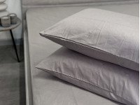 Наволочка 50x70 2 шт. Ecotton Сатин Chateau Grey 15-4503