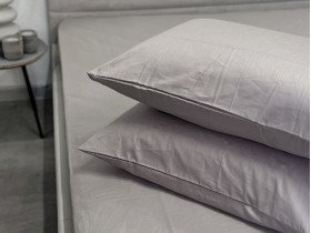 Наволочка 50x70 2 шт. Ecotton Сатин Chateau Grey 15-4503