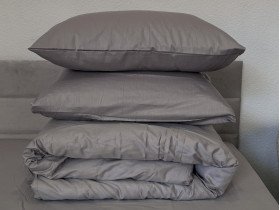 Наволочка 50x70 2 шт. Ecotton Сатин Chateau Grey 15-4503