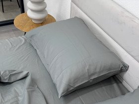 Наволочка 50x70 2 шт. Ecotton Сатин Сірий Lilac 17-4402