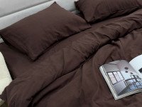 Наволочка 50x70 Ecotton Фланель Темно-коричневий SB-181