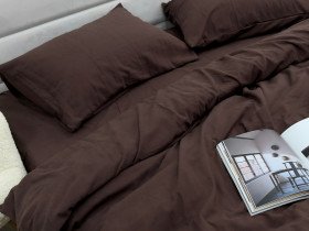 Наволочка 50x70 Ecotton Фланель Темно-коричневий SB-181