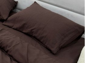 Наволочка 50x70 Ecotton Фланель Тёмно-коричневый SB-181