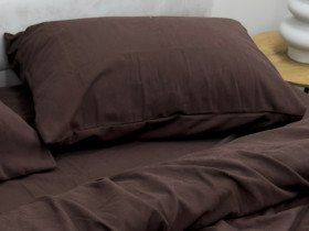 Наволочка 50x70 Ecotton Фланель Тёмно-коричневый SB-181