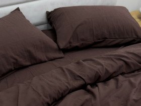Наволочка 50x70 Ecotton Фланель Тёмно-коричневый SB-181