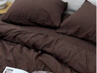 Наволочка 50x70 Ecotton Фланель Темно-коричневий SB-181