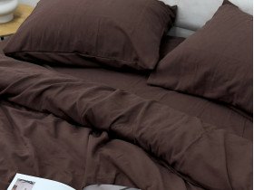 Наволочка 50x70 Ecotton Фланель Темно-коричневий SB-181