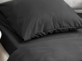 Наволочка 50x70 Ecotton Полісатин Black