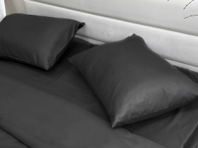 Наволочка 50x70 Ecotton Полісатин Black