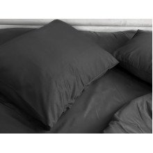 Pillowcase 50x70 Ecotton Polysatin Black