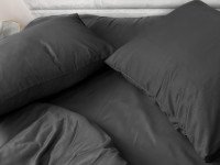 Pillowcase 50x70 Ecotton Polysatin Black