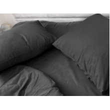 Pillowcase 50x70 Ecotton Polysatin Black
