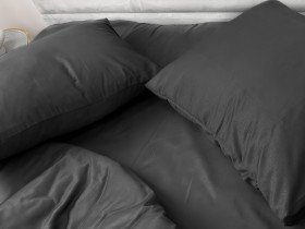 Наволочка 50x70 Ecotton Полисатин Black