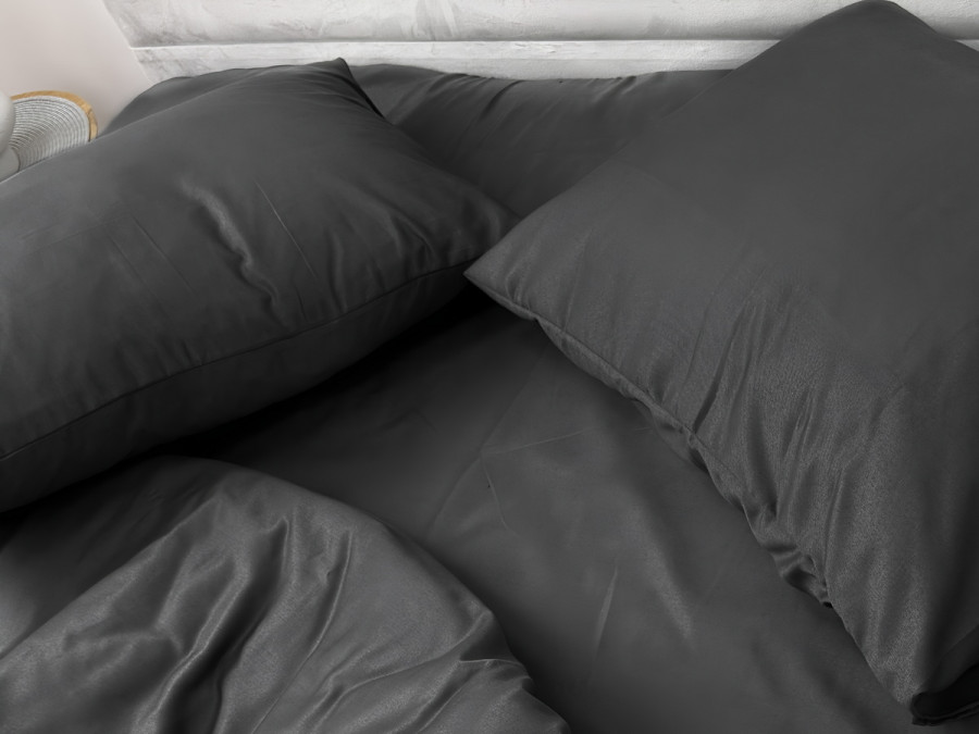 Наволочка 50x70 Ecotton Полісатин Black