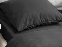 Pillowcase 50x70 Ecotton Polysatin Black