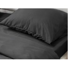 Pillowcase 50x70 Ecotton Polysatin Black