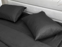 Pillowcase 50x70 Ecotton Polysatin Black