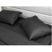 Pillowcase 50x70 Ecotton Polysatin Black