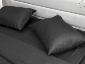 Наволочка 50x70 Ecotton Полісатин Black