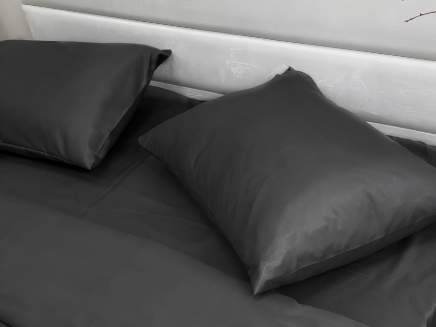 Наволочка 50x70 Ecotton Полісатин Black
