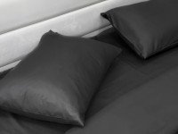Pillowcase 50x70 Ecotton Polysatin Black