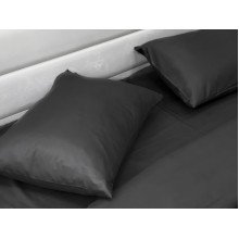Pillowcase 50x70 Ecotton Polysatin Black