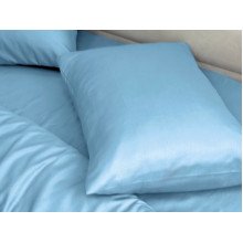 Pillowcase 50x70 Ecotton Polysatin Blue