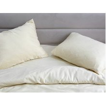 Pillowcase 50x70 Ecotton Polysatin Creme Yellow