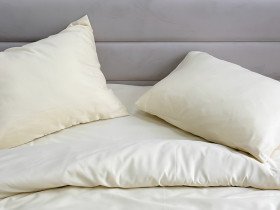 Pillowcase 50x70 Ecotton Polysatin Creme Yellow