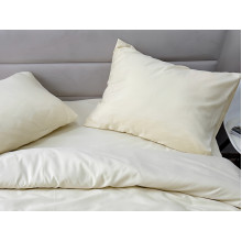 Pillowcase 50x70 Ecotton Polysatin Creme Yellow