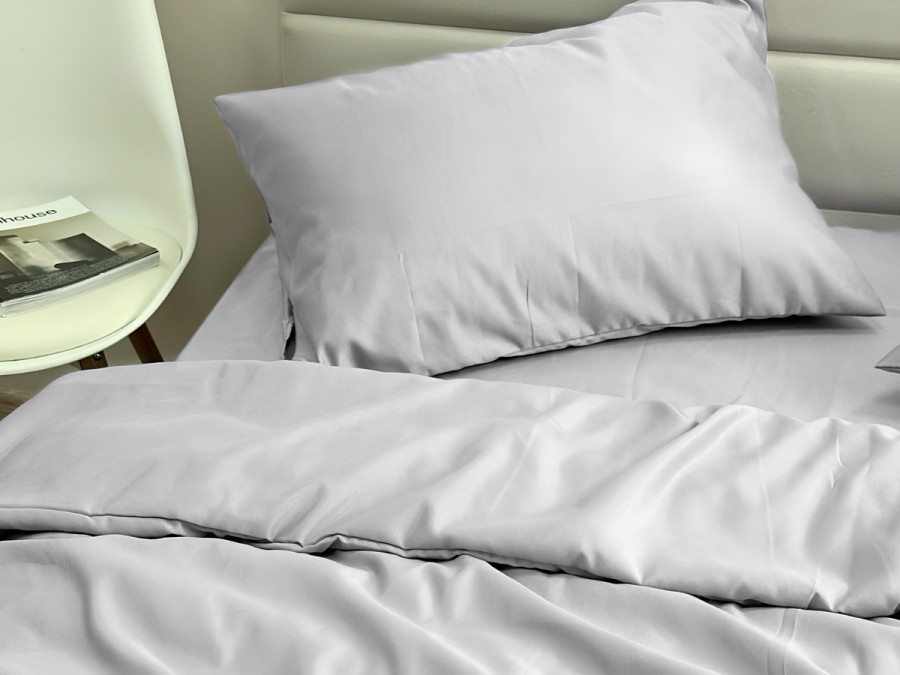 Наволочка 50x70 Ecotton Полисатин Light Grey
