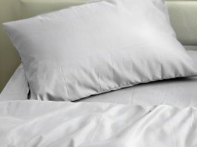 Наволочка 50x70 Ecotton Полисатин Light Grey