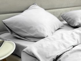 Наволочка 50x70 Ecotton Полисатин Light Grey