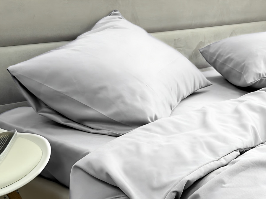 Наволочка 50x70 Ecotton Полисатин Light Grey