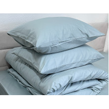 Наволочка 70x70 2 шт. Ecotton Сатин Aqua Grey 15-5205