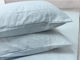 Наволочка 70x70 2 шт. Ecotton Сатин Aqua Grey 15-5205