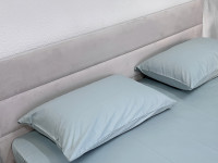 Наволочка 70x70 2 шт. Ecotton Сатин Aqua Grey 15-5205