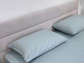 Наволочка 70x70 2 шт. Ecotton Сатин Aqua Grey 15-5205