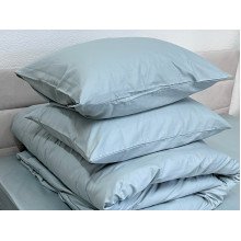 Наволочка 70x70 2 шт. Ecotton Сатин Aqua Grey 15-5205