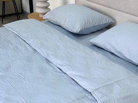 Наволочка 70x70 2 шт. Ecotton Сатин Голубой Pearl 14-4206