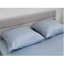 Наволочка 70x70 2 шт. Ecotton Сатин Голубой Pearl 14-4206