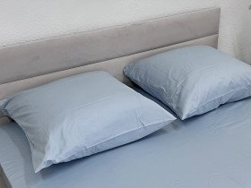 Наволочка 70x70 2 шт. Ecotton Сатин Голубой Pearl 14-4206