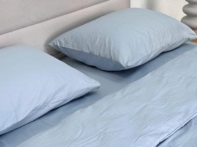 Наволочка 70x70 2 шт. Ecotton Сатин Голубой Pearl 14-4206