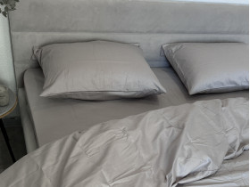Наволочка 70x70 2 шт. Ecotton Сатин Chateau Grey 15-4503