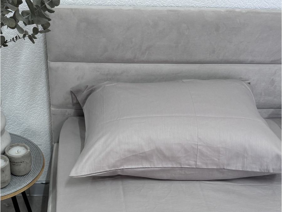 Наволочка 70x70 2 шт. Ecotton Сатин Chateau Grey 15-4503