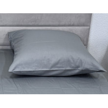 Наволочка 70x70 2 шт. Ecotton Сатин Серый Natural 17-4402