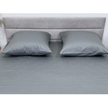Наволочка 70x70 2 шт. Ecotton Сатин Серый Natural 17-4402