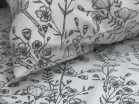 Наволочка 70x70 Ecotton Фланель Біло-чорний SB-207274/2