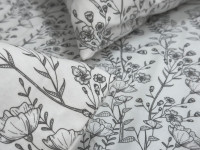 Наволочка 70x70 Ecotton Фланель Біло-чорний SB-207274/2